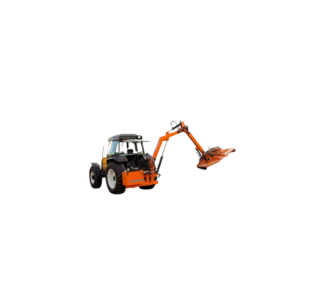 Trator com Roçadeira Articulada