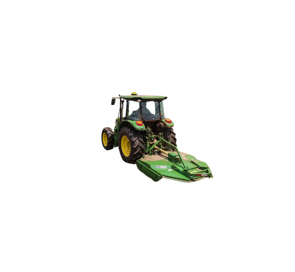 Trator com Roçadeira Central